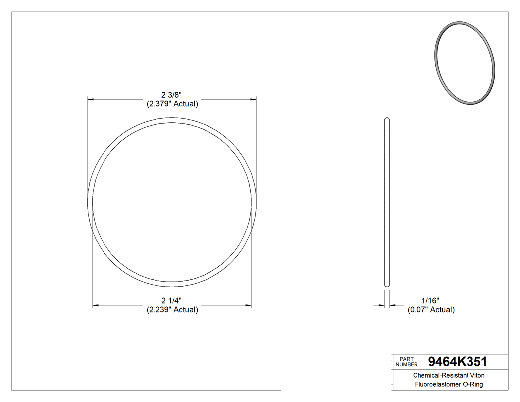 Technical drawing - 9464K351